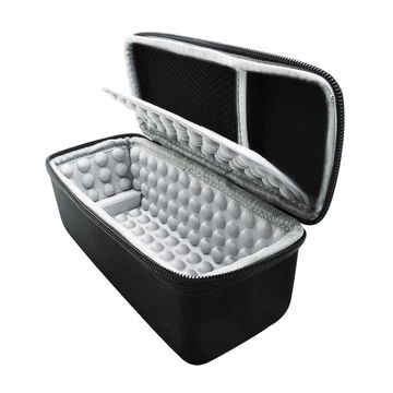 subtel Lautsprechertasche für JBL Flip 1 Flip 2 Flip 3 Flip 4 Flip 5 Lautsprecher Tasche Musikbox Schutzhülle - stoßfest, gepolstert, schwarz - Hardcase Speaker Case Tragetasche Hülle