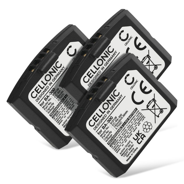 3x Sennheiser HC-BA300 Akku 150mAh Ersatzakku Batterie von CELLONIC