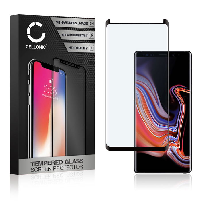 Samsung Galaxy Note 9 Dous (SM-N960) Displayschutzfolie 9H gehärtete Panzerglasfolie 3D Full Cover von CELLONIC