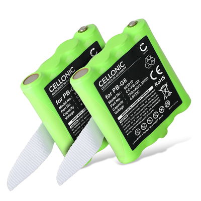 2x PB G6/G8 Ersatz Akku für Midland G6, G8, Midland M24, M48, Alan 441 - Funkgerät Ersatzakku 700mAh, Zusatzakku Batterie  Funktelefone / Satellitentelefon