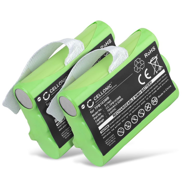 2x Topcom Twintalker 3700 Akku 700mAh Ersatzakku Batterie von subtel