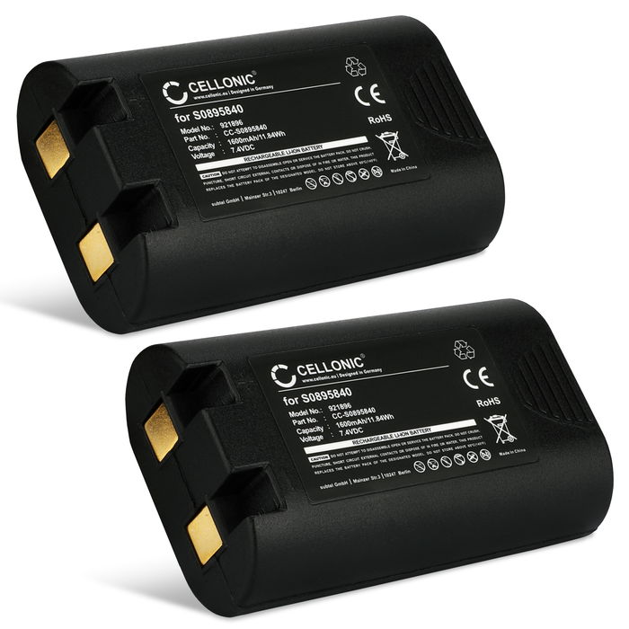 2x Dymo LabelManager 420P Akku 1600mAh Ersatzakku Batterie von CELLONIC