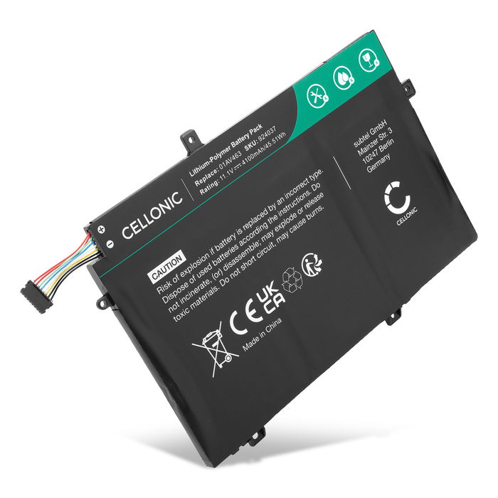 Lenovo ThinkPad L15 Akku 4100mAh Ersatzakku Batterie von Cellonic