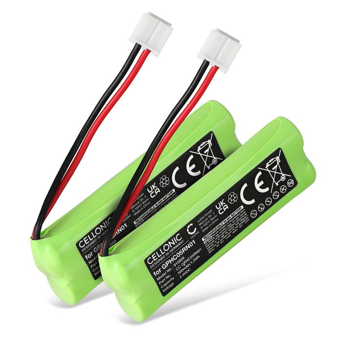 2x Medion GPHC05RN01 Akku 500mAh Ersatzakku Batterie von CELLONIC