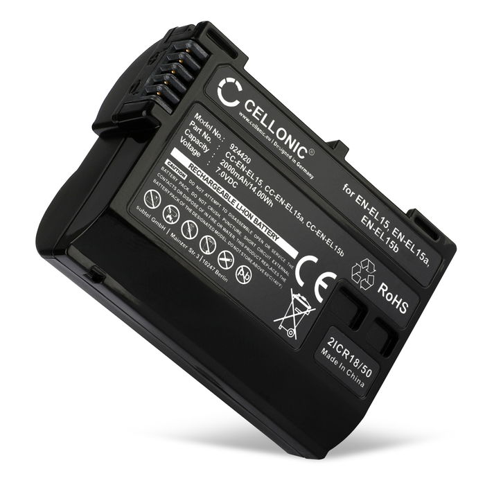 Nikon Z 8 Akku 2000mAh Ersatzakku Batterie von Cellonic