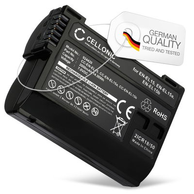 Battery EN-EL15 for Nikon D850 D750 1 V1 D7500 D7200 D800 D810 D7100 D7000 Z6 II D610 from CELLONIC