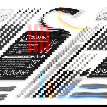 CELLONIC GPS Battery for TomTom Start 20 / Start 25 + 17pc GPS Tool Kit 1ICP6/34/36 AHA11108001 ALHL03708003 VF3k 700mAh SatNav Sat Nav Battery Replacement