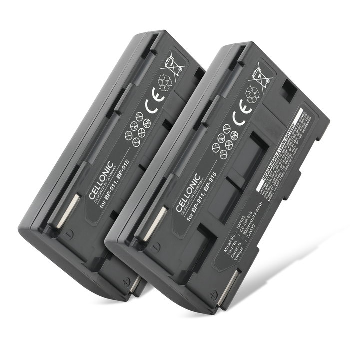 2x Canon XL1 Akku 2000mAh Ersatzakku Batterie von subtel