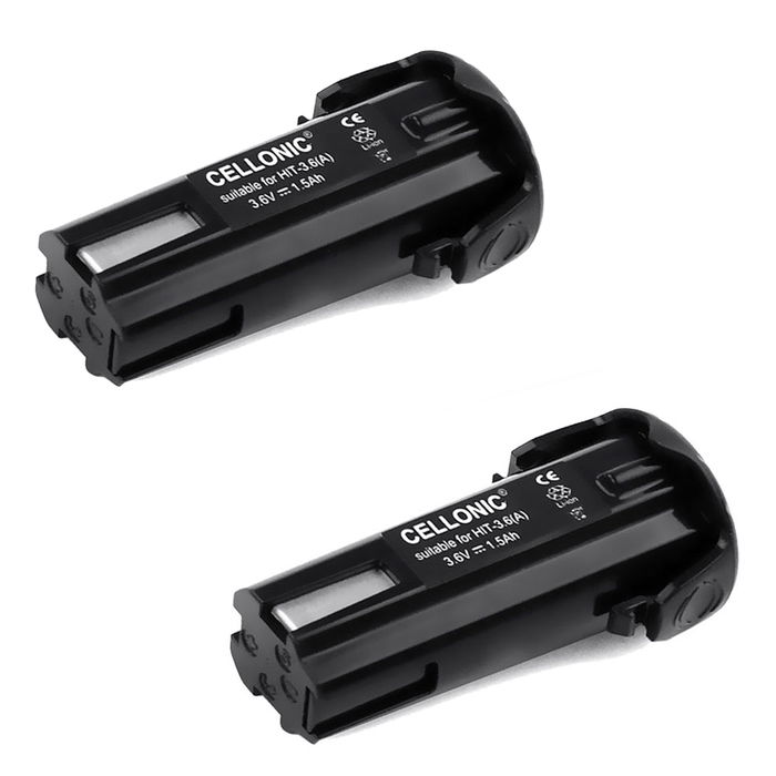 2x Hitachi DB 3DL2 Akku 1.5Ah 3.6V Ersatzakku Batterie von CELLONIC