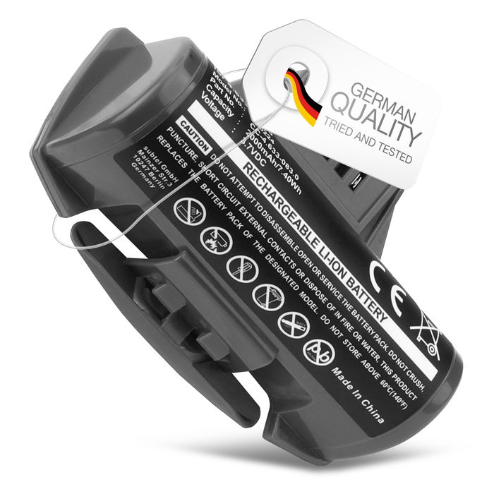 Battery for Karcher WV50, WV60, WV5, WV 5 Plus, WV55, WV70, WV70 Plus (Karcher 4.633-083.0, 1.633-448.0) 2000mAh from CELLONIC