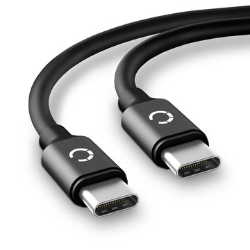 USB C Type C Kabel für Motorola Edge, Edge Plus, G7, G7 Plus, G7 Play Handy Ladekabel - 2m 3A PVC schwarz - Datenkabel für Smartphone