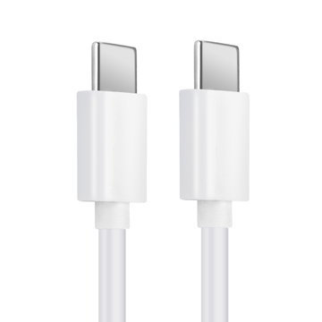 USB C Type C Phone Charger Cable for Lenovo ZUK Edge / ZUK Z1, Z2, Pro / Phab 2 1m Fast Charging 3A (PD 60W) Smartphone Data Cable PVC White