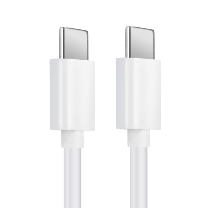 USB C Type C Phone Charger Cable for ZTE Axon 7 / Axon 7 mini / ZMax Pro / Axon 9 Pro 1m Fast Charging 3A (PD 60W) Smartphone Data Cable PVC White