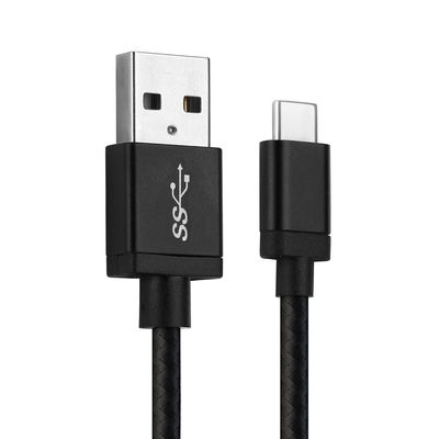 USB C Type C Phone Charger Cable for Oppo Find X3 Pro, Neo, Lite, Find X2 Pro, Neo, Lite 1m Fast Charging 3A Smartphone Data Cable Nylon Black