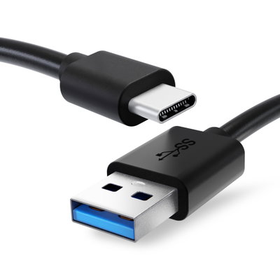 USB C Type C Phone Charger Cable for Samsung Galaxy S21, S20, S20 FE, S10, S9, Plus, Ultra / Note 20, 10 1m Fast Charging 3A Smartphone Data Cable PVC Black