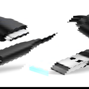 USB C Type C Kabel für Wiko View 5, 5 Pro, 3 Pro Handy Ladekabel - 1,0m 3A PVC schwarz - Datenkabel für Smartphone