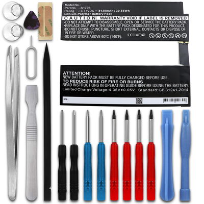Tablet Ersatz Akku für Apple iPad Pro 10,5" (A1701 / A1709 / A1852) - 8130mAh Ersatzakku A1798 Tabletakku + Werkzeug-Set Batterie