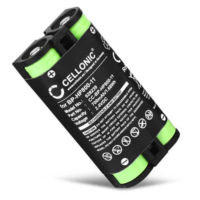 Battery for Sony MDR-RF995, MDR-RF995RK, WH-RF400 BP-HP800-11 (700mAh, 2.4V) from CELLONIC
