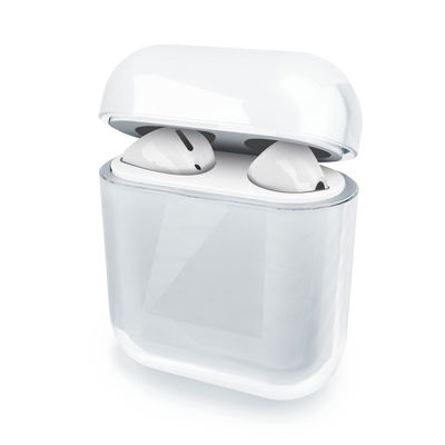 Durchsichtige Hülle kompatibel mit Apple AirPods AirPods 2 Schutzhülle - Crystal Clear Ladeschale Case: Transparent, durchsichtig - Tasche Ladecase Cover Etui Airpodscase