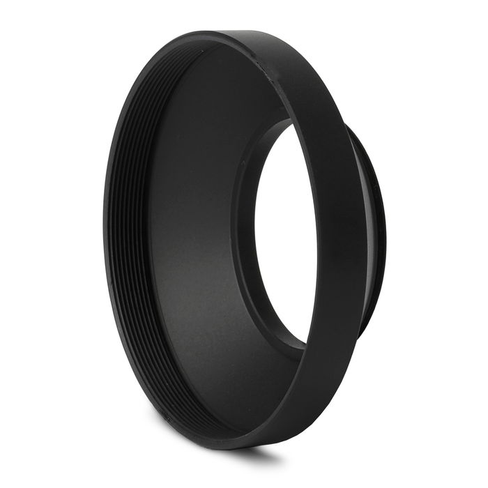 Ø 49mm Camera Lens Hood for Universal Ø 49mm - Metal Screw-in Cylindrical / Round Lens Shade from CELLONIC