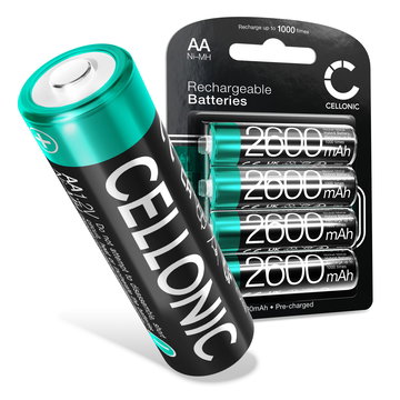 4x Akku für PURE Elan One2, Elan E3, Elan One, Elan BT3, Elan IR5, Elan IR3, Pop Maxi S, Pop Maxi BT NiMH 1.2V (2600mAh, 1.2V) von CELLONIC