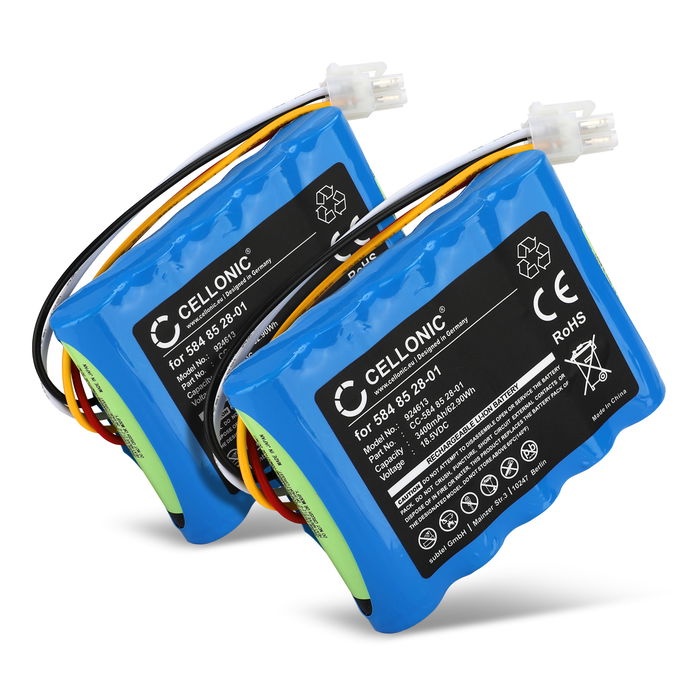 2x Husqvarna Automower 315X Akku 3400mAh Ersatzakku Batterie von CELLONIC