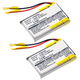 2x Akku 250mAh