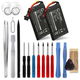 2x Akku 1100mAh+ Werkzeug-Set