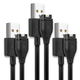 3x Smartwatch Connector to USB A Data Cable, 1m