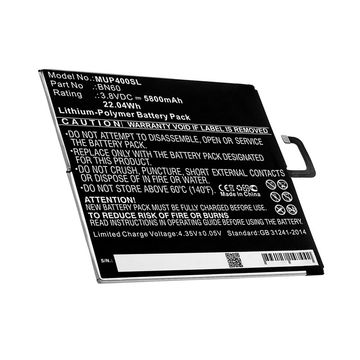 Tablet Ersatz Akku für Xiaomi Mi Pad 4 / M1806D9E / M1806D9W - 5800mAh Ersatzakku BN60 Tabletakku  Batterie