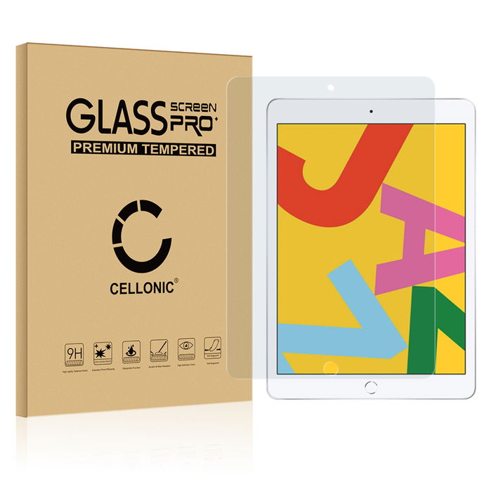 Apple iPad 10.2 (2021) 9th Gen - A2603 Displayschutzfolie 9H gehärtete Panzerglasfolie 3D Full Cover von CELLONIC