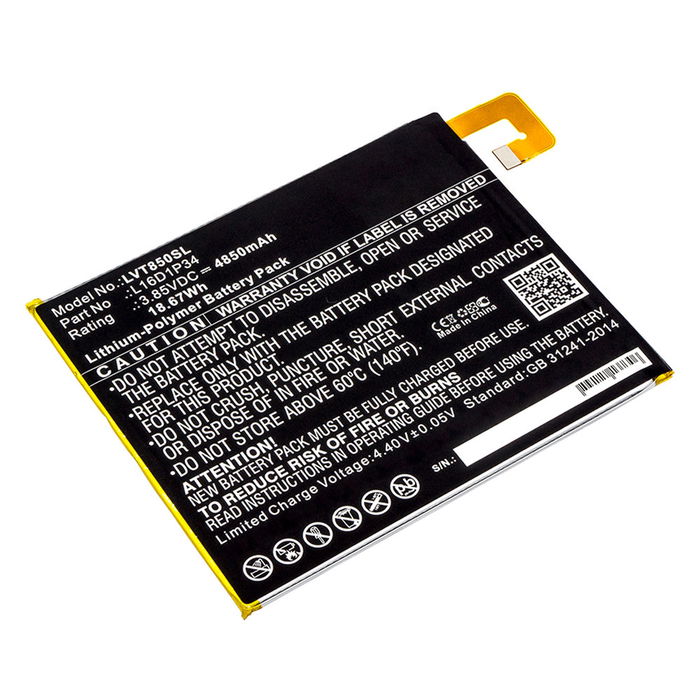 Lenovo L16D1P34 Akku 4850mAh Ersatzakku Batterie von subtel