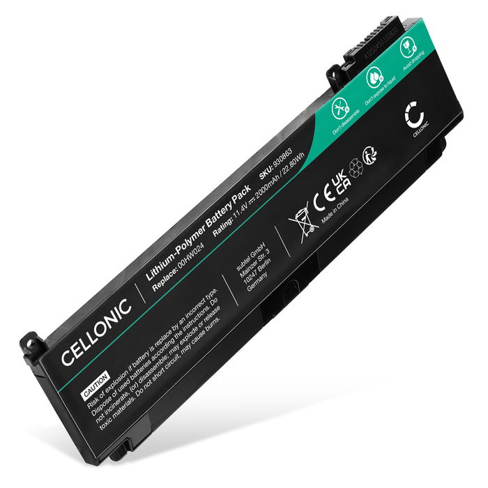 Lenovo 01AV405 Akku 2000mAh Ersatzakku Batterie von subtel
