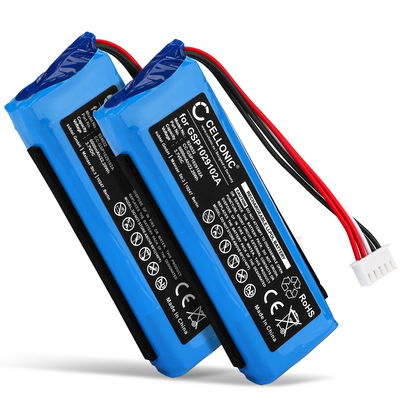 2x Akku für JBL Charge 3 (2016) GSP1029102A (6000mAh, 3.7V) von CELLONIC