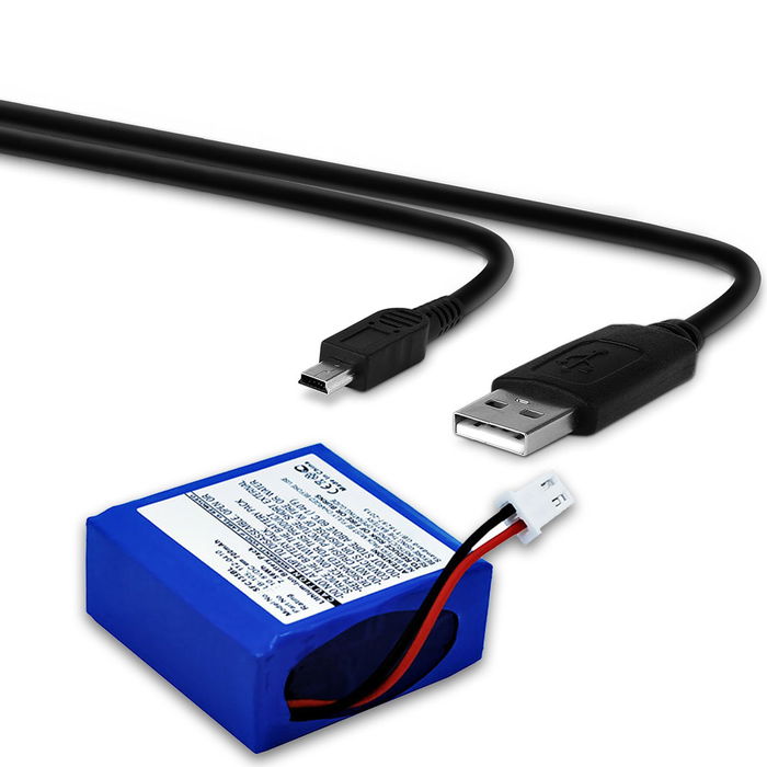 Safescan 155-S Akku + USB Kabel 700mAh Ersatzakku Batterie von subtel