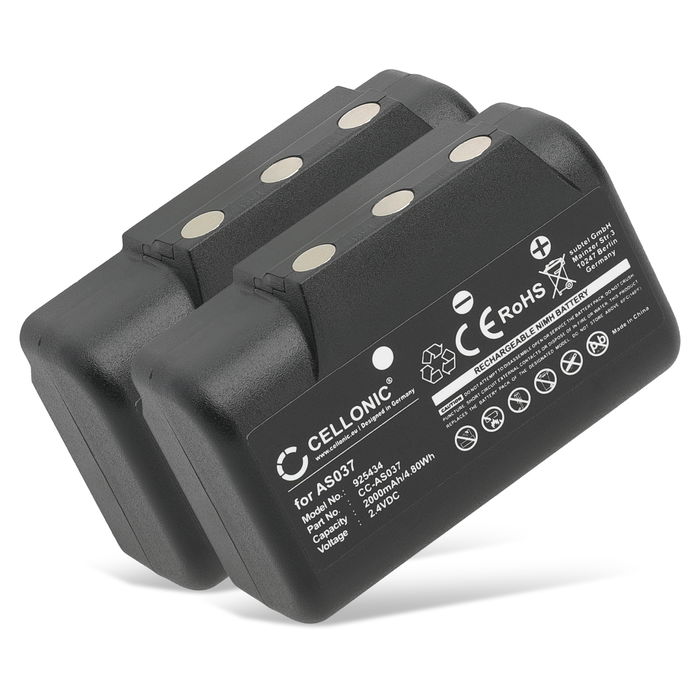 2x IMET AS037 Akku 2000mAh Ersatzakku Batterie von subtel