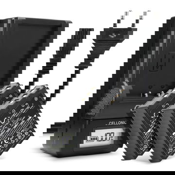 2x Ersatz Akku BLS-1 + Ladegerät BLS-1 für Olympus E-420 E-450 E-410 E-400 E-420 E-620 E-600 Pen E-P3 E-PL1 E-P1 E-P2 Kamera - 900mAh Ersatzakku Batterie, Ladekabel, Akkuladegerät