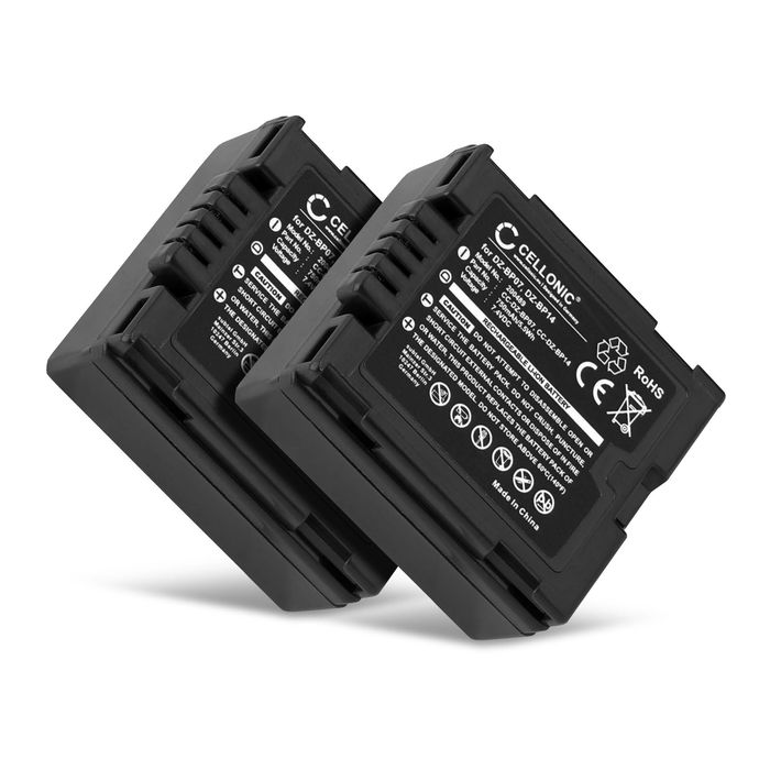 2x Panasonic CGR-DU06 Akku 750mAh Ersatzakku Batterie von CELLONIC