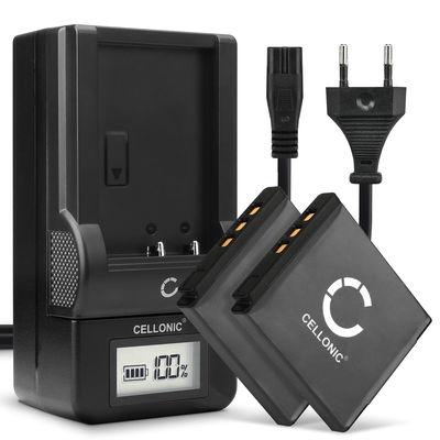 2x Ersatz Akku D-Li68 + Ladegerät für Pentax Q Q7 Q10, Pentax Optio VS20 S12 S10 A40 A36, Ricoh WG-M2 Kamera - 700mAh Ersatzakku Batterie, Ladekabel, Akkuladegerät