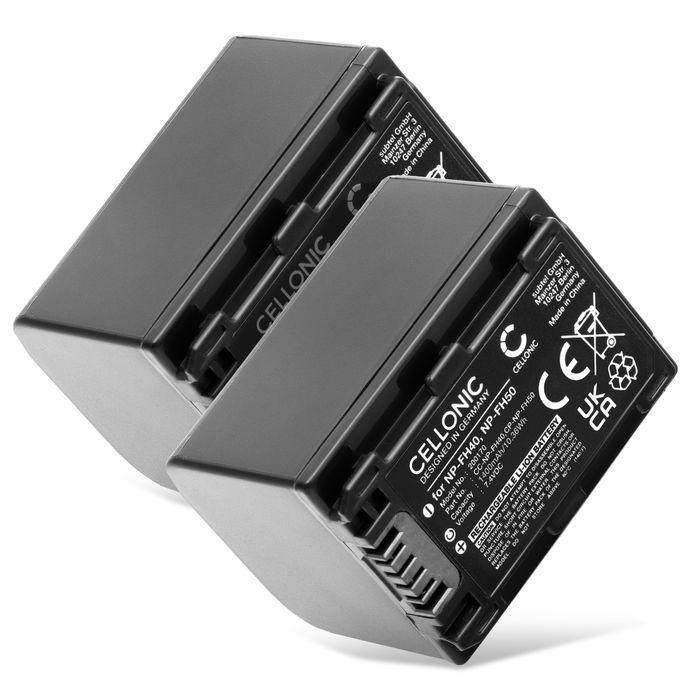 2x Sony NP-FH100 Akku Batterie