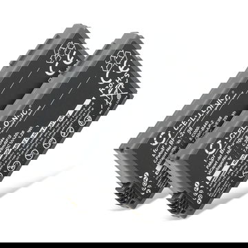 2x Akku für Canon DC100 DC20 DC10 DC40 DC95 DC19 DC201 MVX4i MVX460 DC21 DC220 MVX450 HR10 BP-208 BP-208DG (700mAh, 7.4V) von CELLONIC