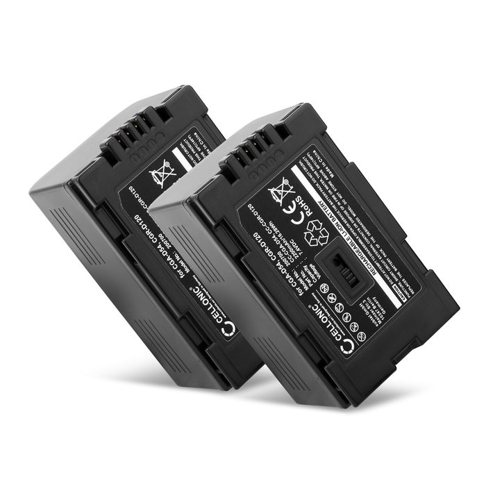 2x Panasonic NV-GS8 Akku Batterie