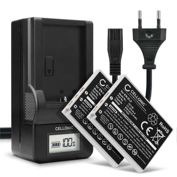 2x Nikon Coolpix S52 Akku Batterie