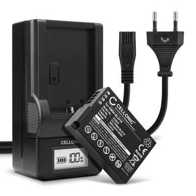 2x DMW-BLD10 Camera Battery + Charger Set for Panasonic Lumix DMC-GX1 Lumix DMC-G3 Lumix DMC-GF2 Lumix DMC-ZS7 Lumix DMC-TS2 900mAh Replacement Battery DMW-BLD10 LCD Smart Charger