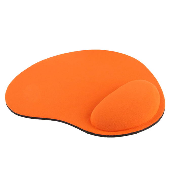 Komfort Mauspad mit Schaumstoff Handauflage, ergonomisch - orange