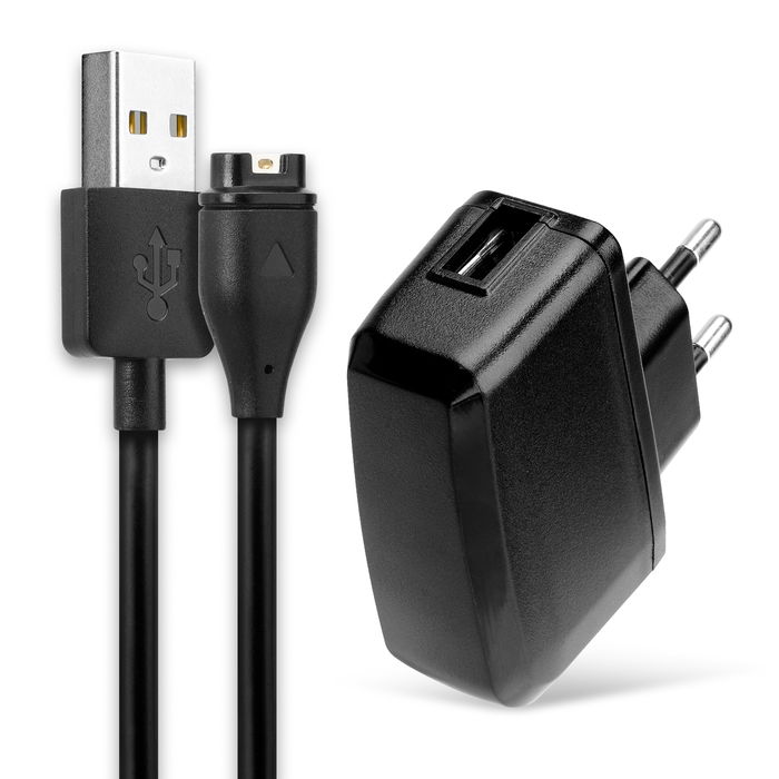 Garmin quatix 7X Ladegerät + USB Kabel - 1m Ladekabel & Netzteil Steckernetzteil von subtel