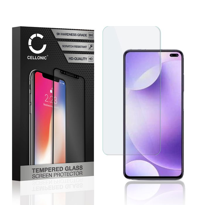Screen Protector for Xiaomi Poco X2 / Pocophone X2 / Redmi K30 Phone Screen Cover - 2.5D 0,33mm Full Glue 9H Tempered Glass Smartphone Display Screen Guard Crystal Clear