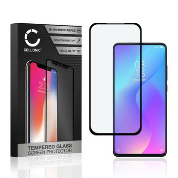 CELLONIC Display Schutzglas kompatibel mit Xiaomi Mi 9T / Mi 9T Pro Handyglas - 3D Full Cover 9H 0,33mm Full Glue Transparent - Handy Schutzfolie Displayschutz Glas Folie, Screen Protector Glass