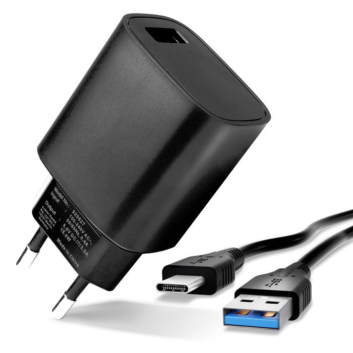 Blackview BV9200 Ladegerät + USB Kabel - 1m Ladekabel & Netzteil Steckernetzteil von CELLONIC