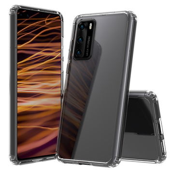 subtel Schutzhülle Backcover kompatibel mit Huawei P40 Handyhülle Handytasche Hülle TPU Handyschutz Tasche Back Case Bumper Transparent
